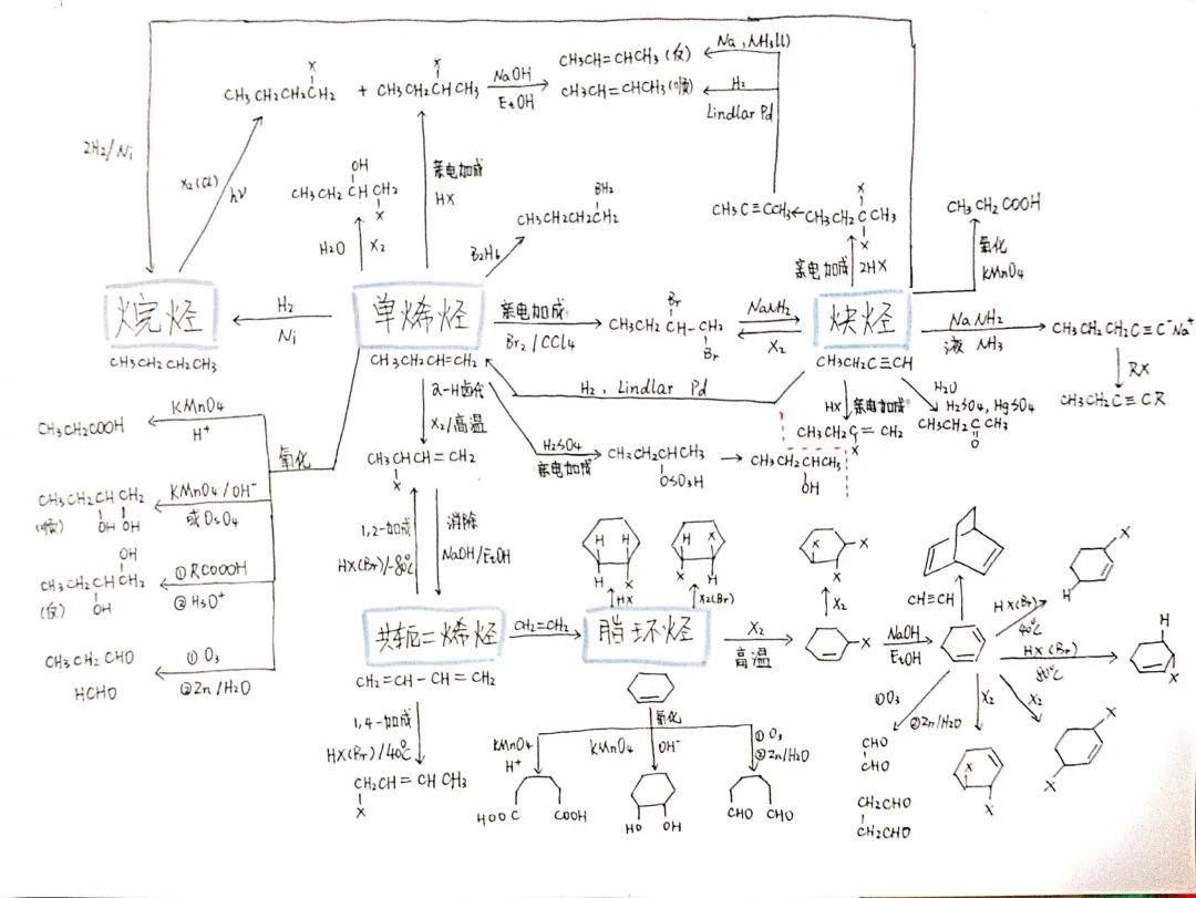 一张图概括一本有机化学